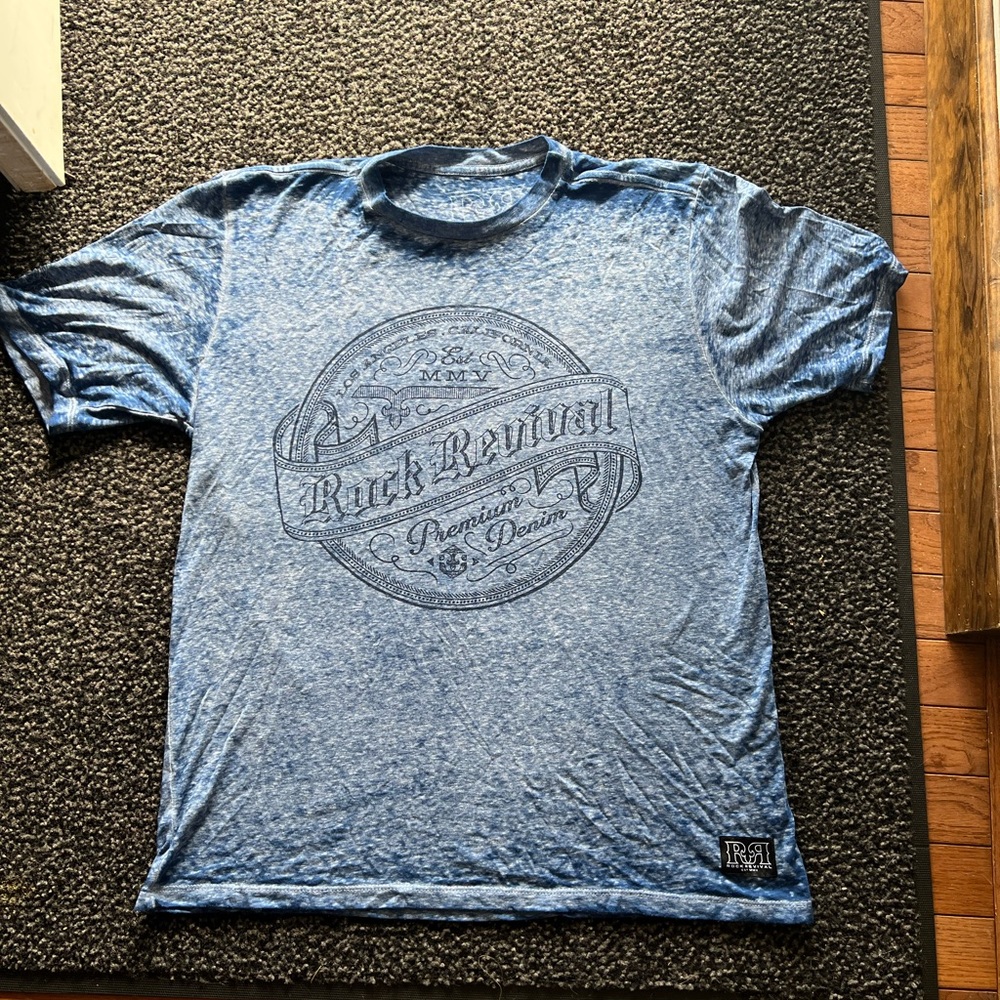 Rock Revival,  Blue, Men’s size L.